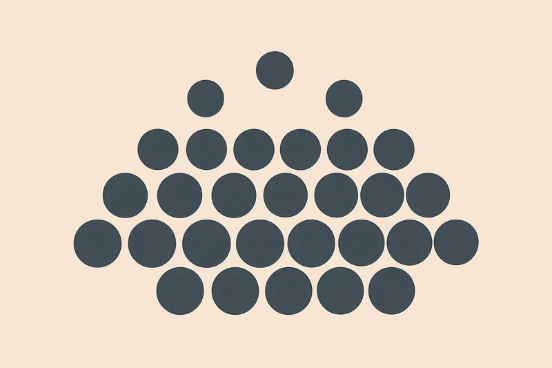 大仏の螺髪（丸い髪）を象徴する連なる球体の抽象イメージ。