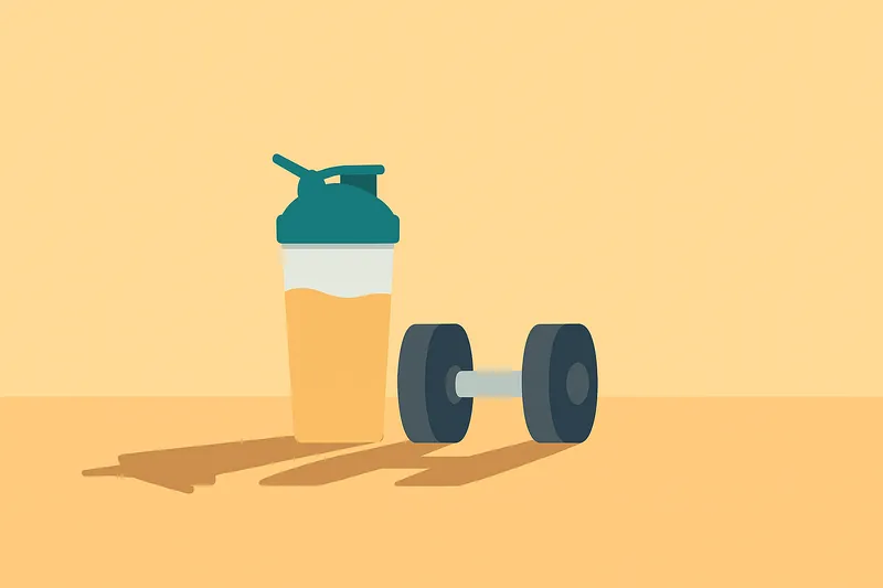 zatsugaku diet shaker and dumbbell