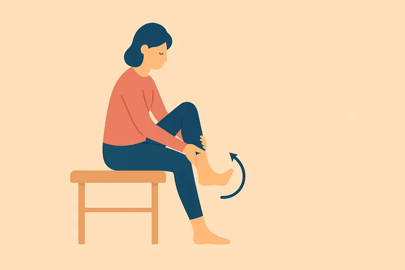 足のむくみをケアするため足を高くして寝る人物。