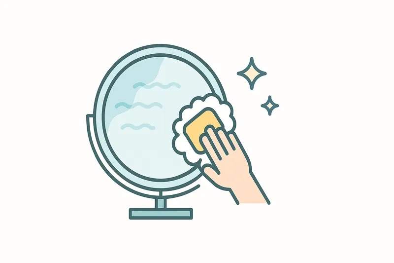 zatsugaku instructive cleaning mirror with sponge