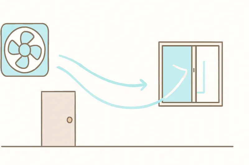zatsugaku instructive fan ventilation illustration