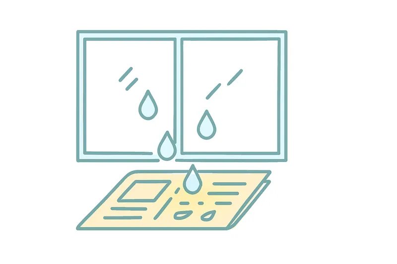 zatsugaku instructive rain on newspaper