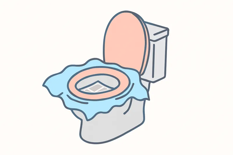 zatsugaku instructive toilet with paper cover