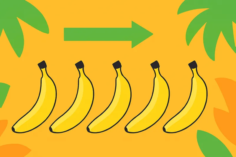 zatsugaku useful five bananas with arrow