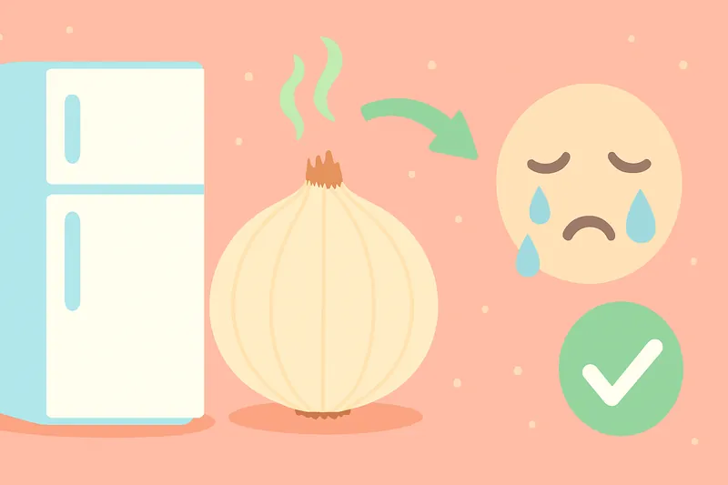 zatsugaku useful onion smell fridge sad face check