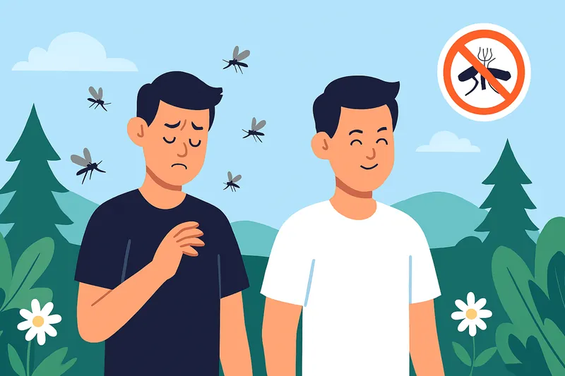 zatsugaku useful two people outdoors with mosquitoes