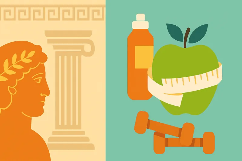 zatsugaku diet ancient greek sculpture and fitness symbols