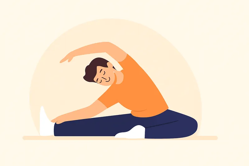 zatsugaku diet man stretching