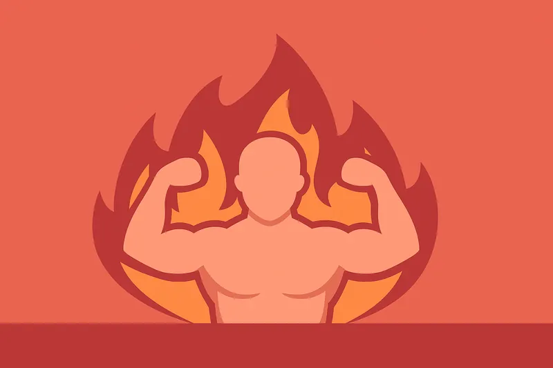 zatsugaku diet muscular man in flames