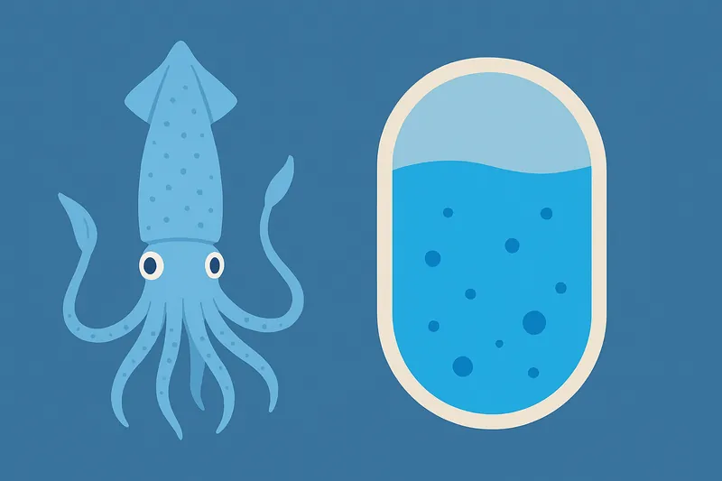 zatsugaku frivolous blue squid and water