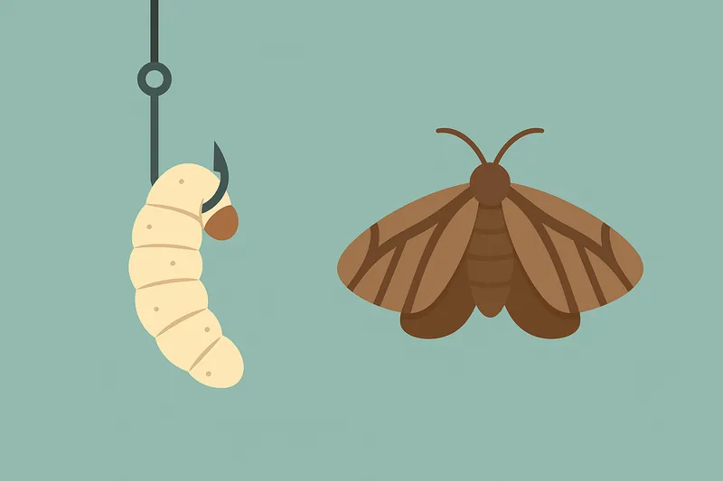 zatsugaku frivolous moth and worm