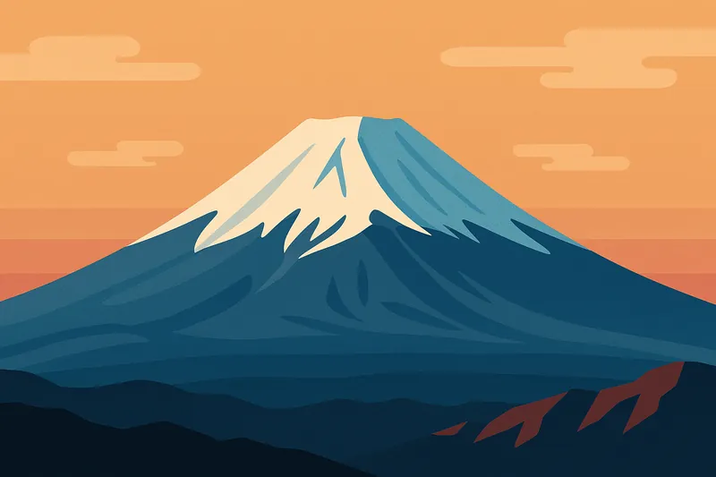 zatsugaku frivolous mt fuji sunset