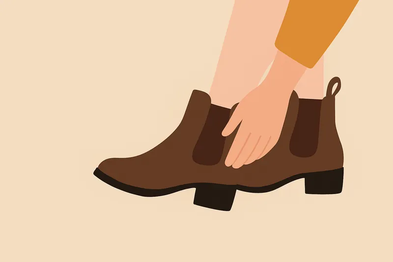 zatsugaku frivolous putting on chelsea boots