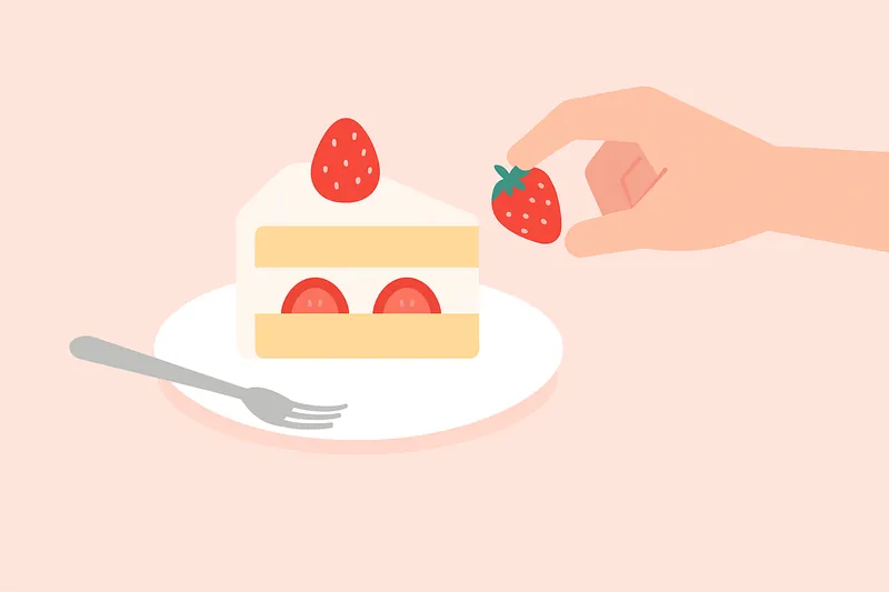 zatsugaku frivolous strawberry cake decoration