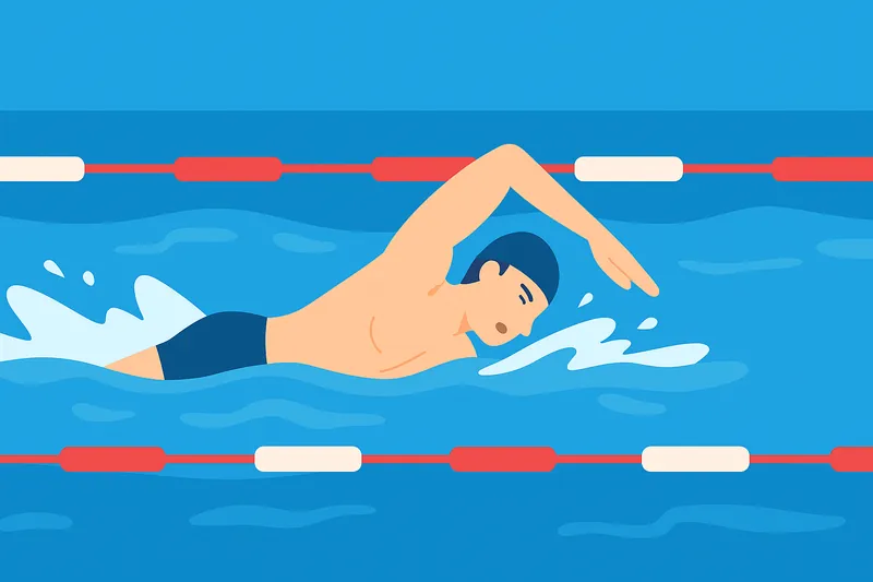 zatsugaku frivolous swimmer in pool