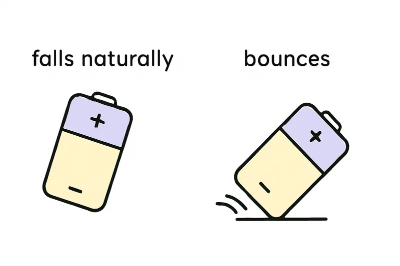 zatsugaku instructive battery falling and bouncing