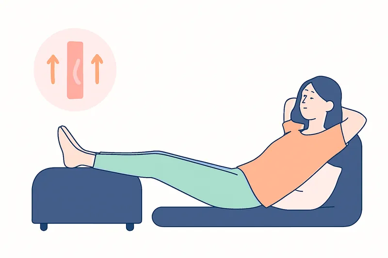 zatsugaku instructive woman relaxing with feet up