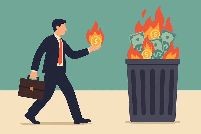 zatsugaku psychology burning money in trash can