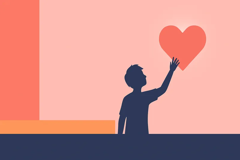 zatsugaku psychology boy reaching for heart