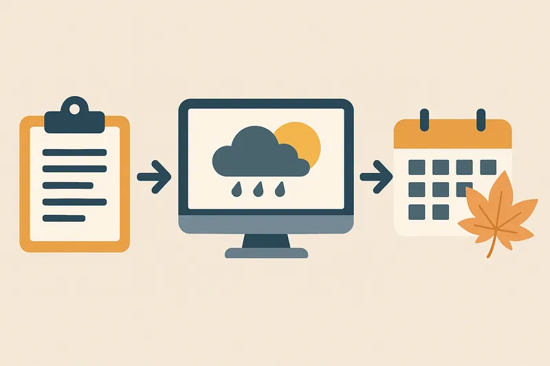 zatsugaku rainy season checklist computer calendar maple