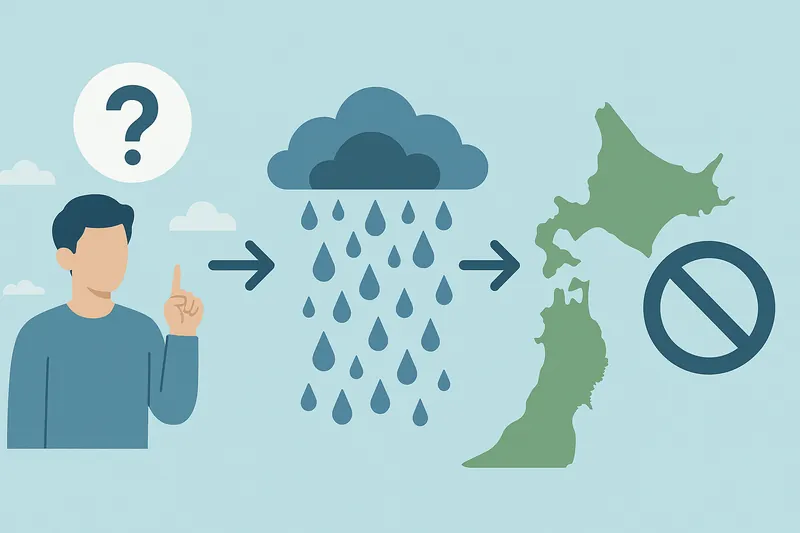 zatsugaku rainy season decision making rain affecting travel