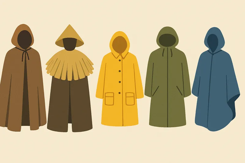 zatsugaku rainy season raincoats and ponchos