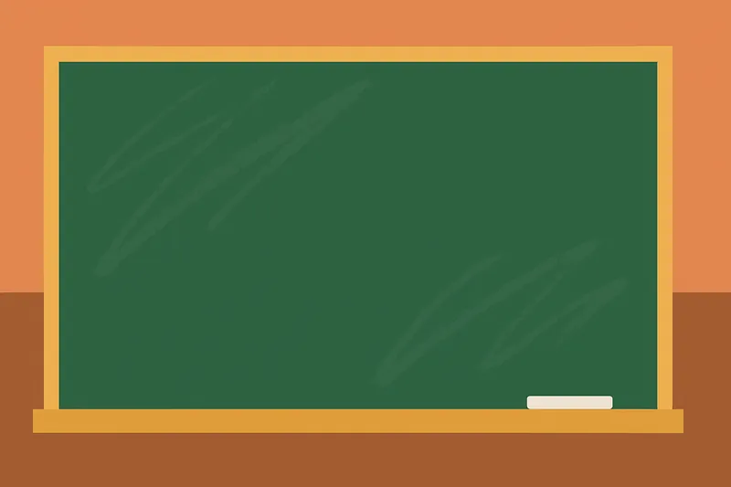 緑色の黒板が目に優しい効果を表す構図