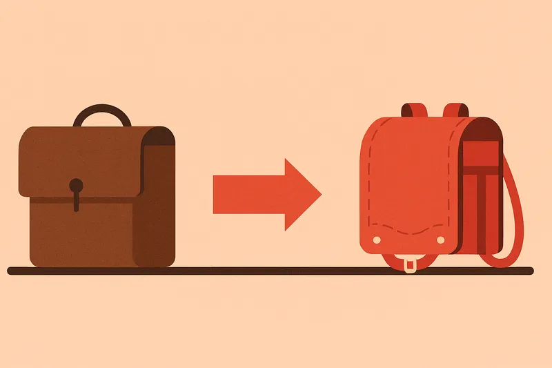 zatsugaku school briefcase to backpack