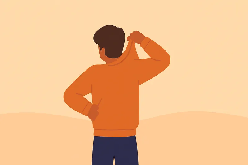 zatsugaku school person pulling on collar