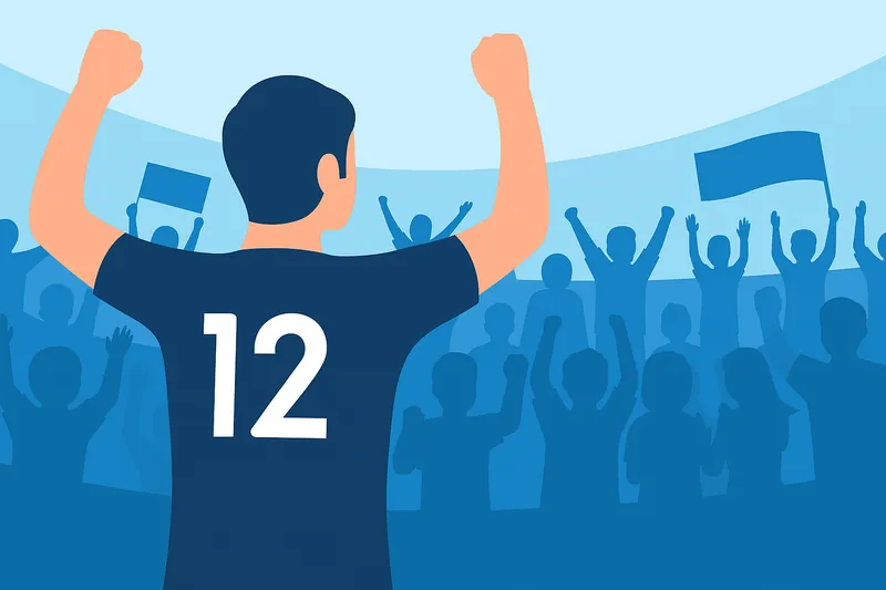 zatsugaku soccer celebrating fans with player