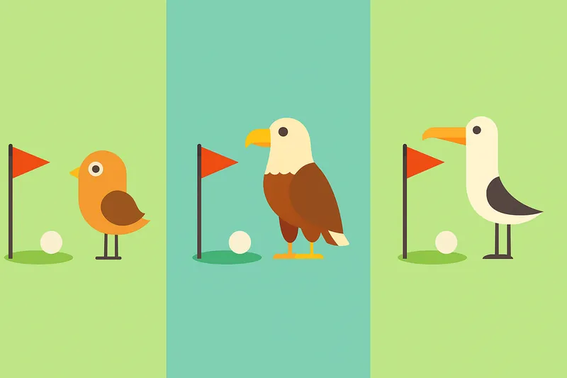 zatsugaku sports birds on golf course