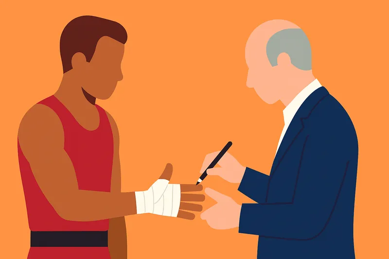 zatsugaku sports boxer signing autograph