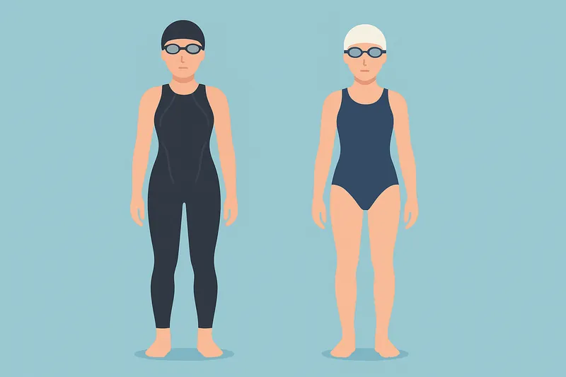 zatsugaku sports female swimmers full body illustration