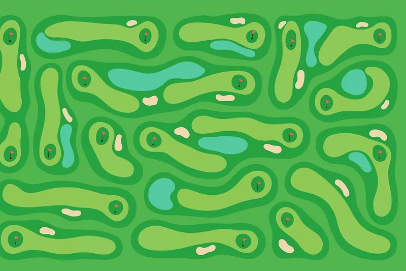 zatsugaku sports golf course overhead view