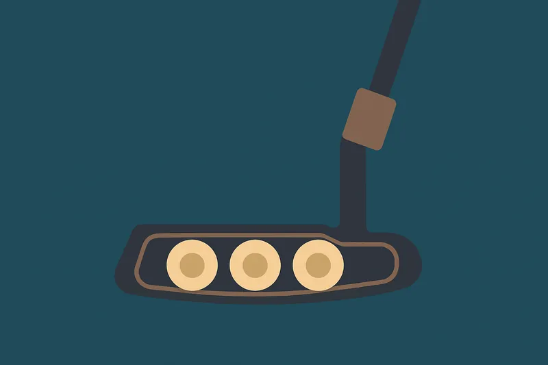 zatsugaku sports golf putter with three balls