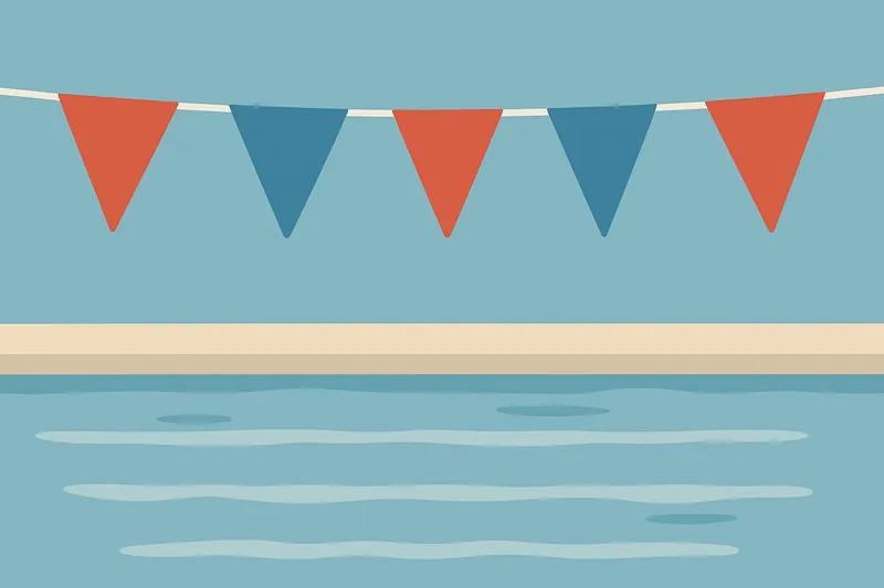 zatsugaku sports pool flags