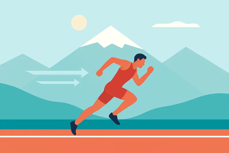 zatsugaku sports runner in mountains