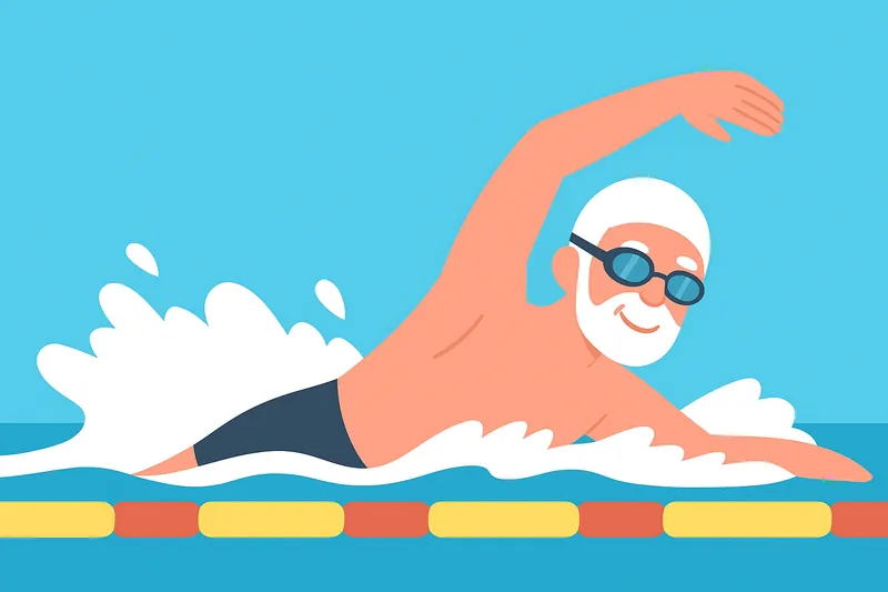 zatsugaku sports senior swimming freestyle