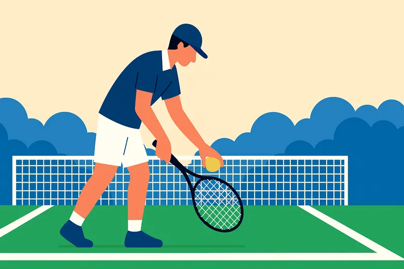 zatsugaku sports tennis player serving