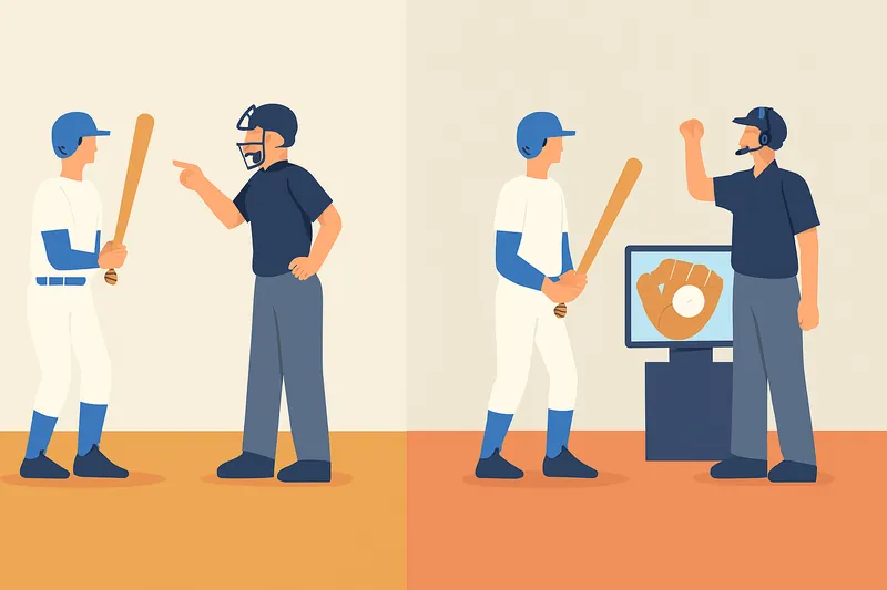 zatsugaku sports baseball umpire and player argument and baseball review