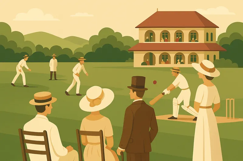 zatsugaku sports cricket match with spectators