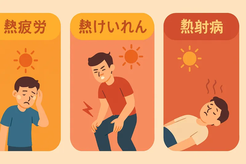 zatsugaku summer heat illness illustrations