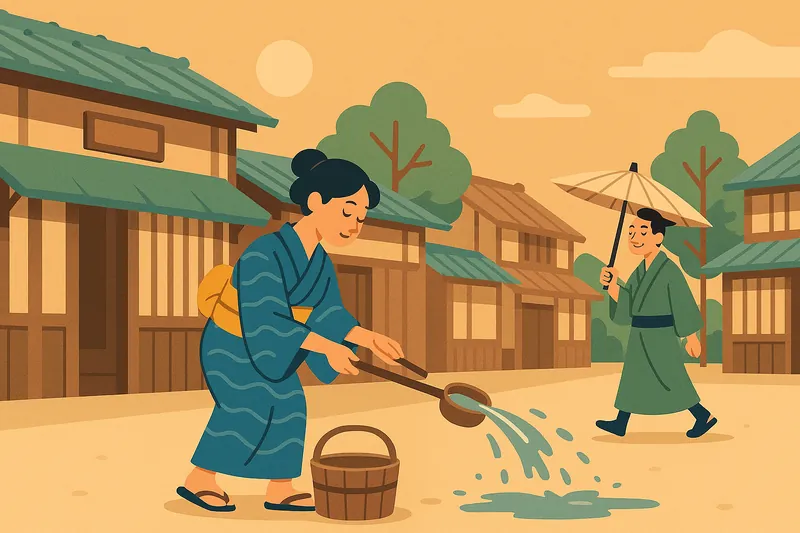 zatsugaku summer japanese summer street scene