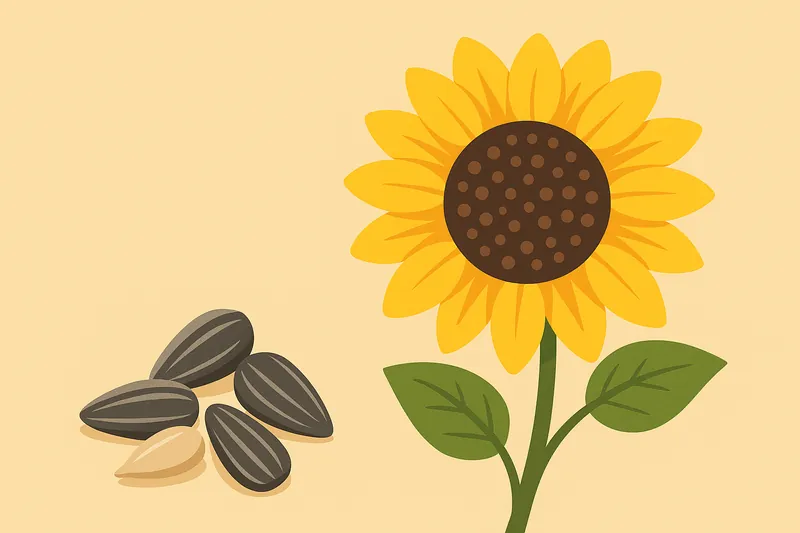 zatsugaku summer sunflower and seeds