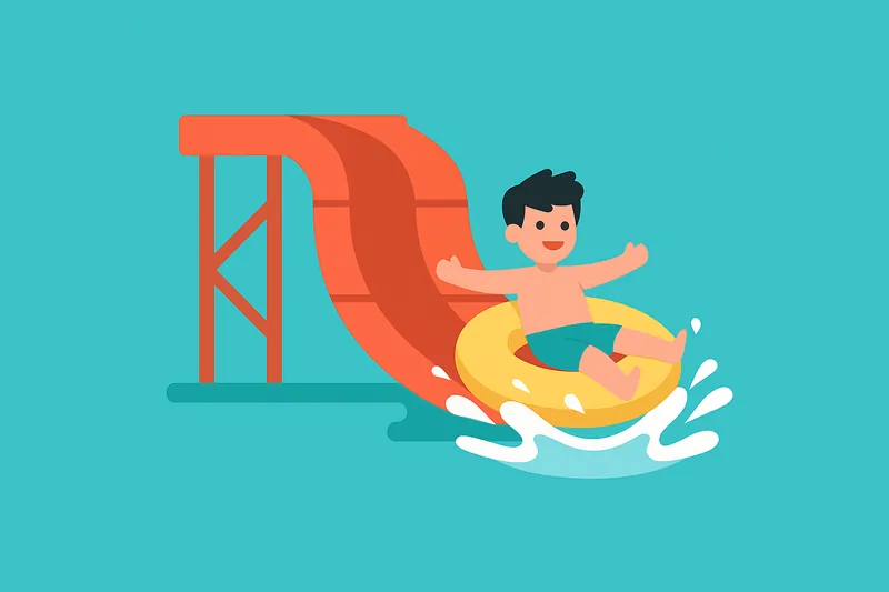 zatsugaku summer waterslider