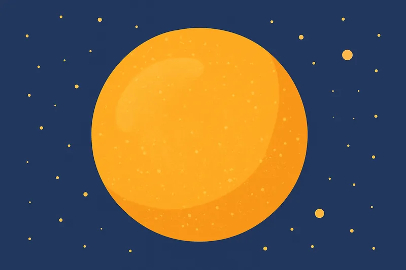 zatsugaku summer orange orb in starry night
