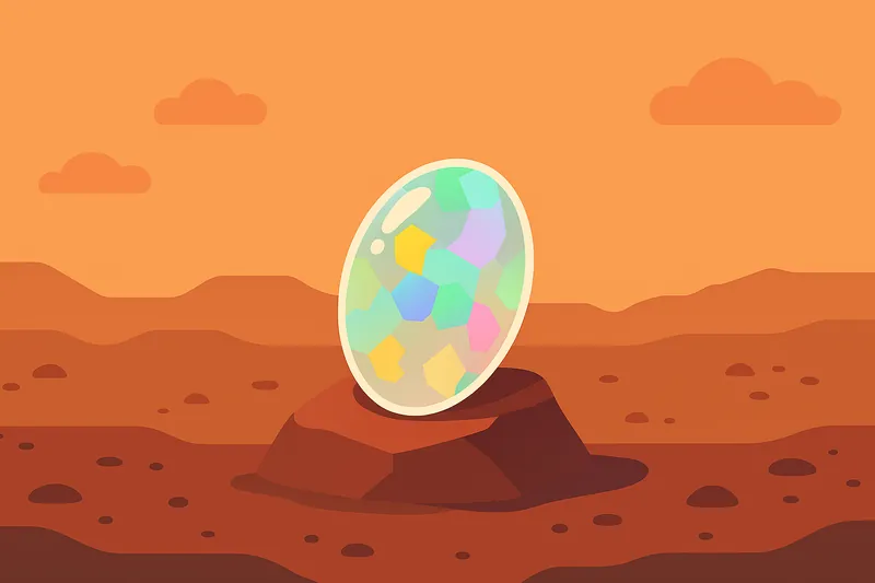 zatsugaku universe alien egg on rock