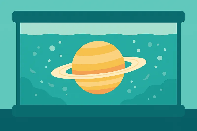 zatsugaku universe aquarium with saturn