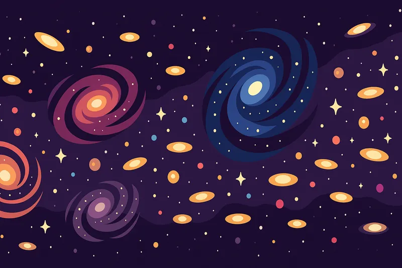 zatsugaku universe colorful galaxies and stars in space