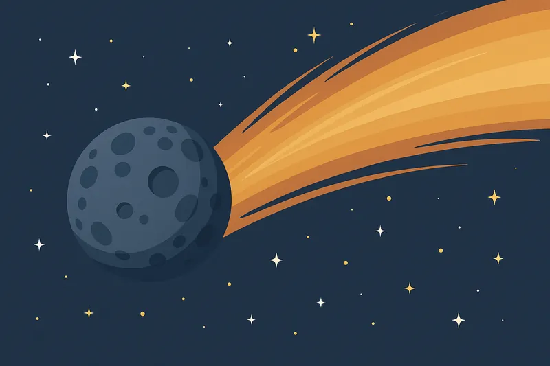 zatsugaku universe comet streaking through stars